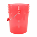 BenBow Czerwone wiadro detalingowe 20L Rinse i miarka + czerwony separator