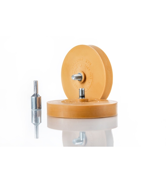 BenBow 118 - 2 x Gummischeiben + Adapter zum Entfernen von Aufklebern/Kleber/Folie