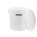 BenBow White Bucket 20L (E20W), with food cover