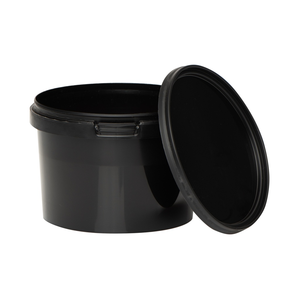 BenBow Eimer Schwarz 0,5L ( E05S ), mit Lebensmittelverschluss
