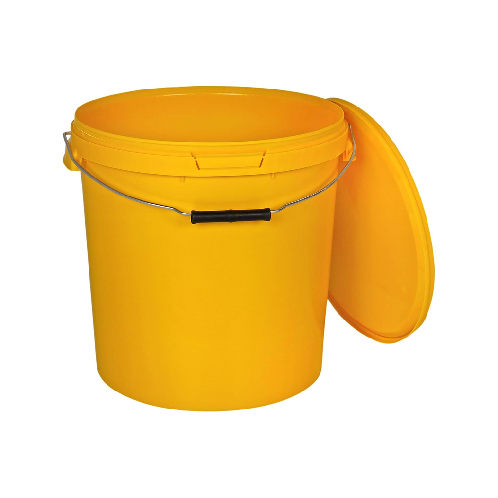 BenBow Gelbes Eimer 30L (E30GE), mit Lebensmitteldeckel