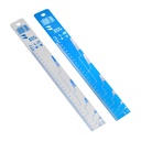 Benbow Aluminum Ruler Blue with 2:1 3:1 Scale