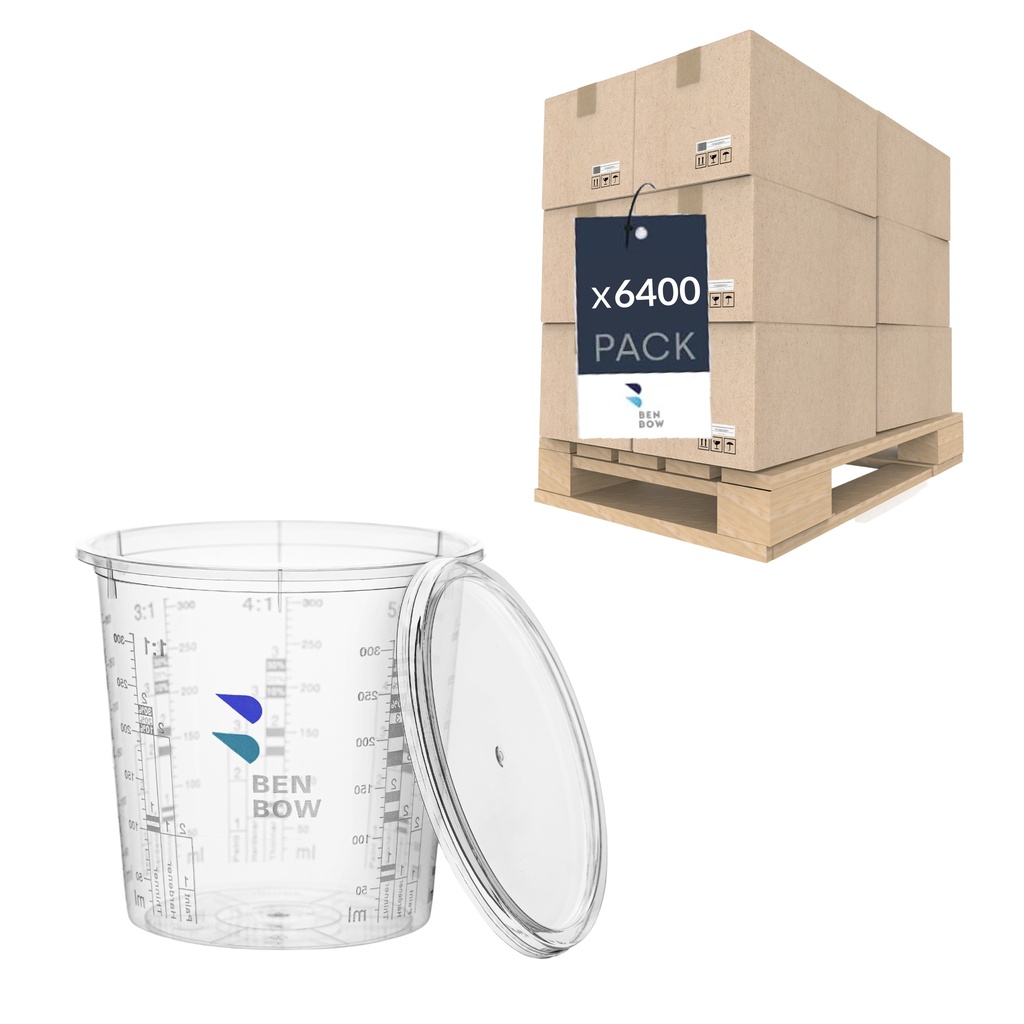 Benbow Cała paleta kubków z podziałką 1370ml z pokrywami 3200szt