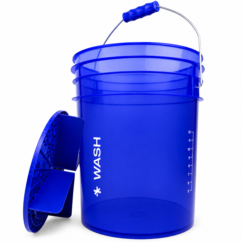 BenBow Czarne wiadro detalingowe 20L z logiem BenBow + czarny separator (kopiuj)