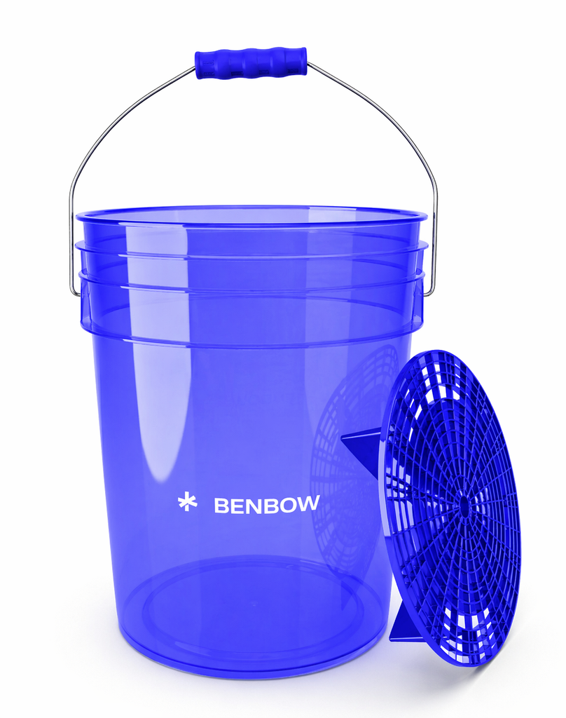 BenBow Niebieskie wiadro detalingowe 20L Wash i miarka + niebieski separator