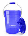 BenBow Czarne wiadro detalingowe 20L z logiem BenBow + czarny separator (kopiuj)
