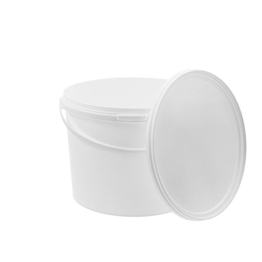 Benbow 10L White Food Grade Bucket with Lid - E10W