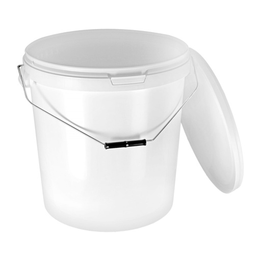 Benbow 30L White Food Grade Bucket with Handle - E30W-R