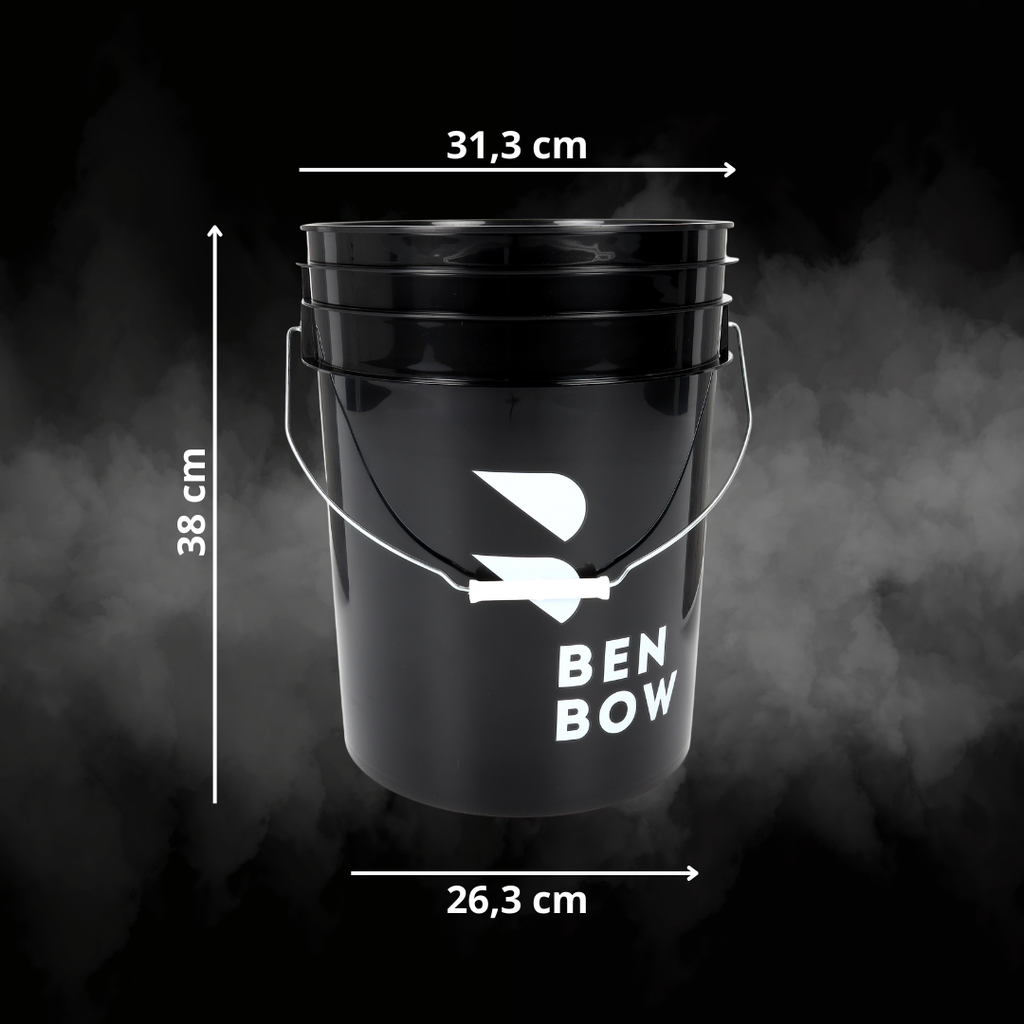 Benbow - Czarne wiadro 20L z czarnym separatorem