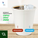 BenBow 002002 - Jednorazowe Białe Kubki z Trzciny Cukrowej 400 ml
