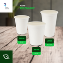 BenBow 002002 - Jednorazowe Białe Kubki z Trzciny Cukrowej 400 ml