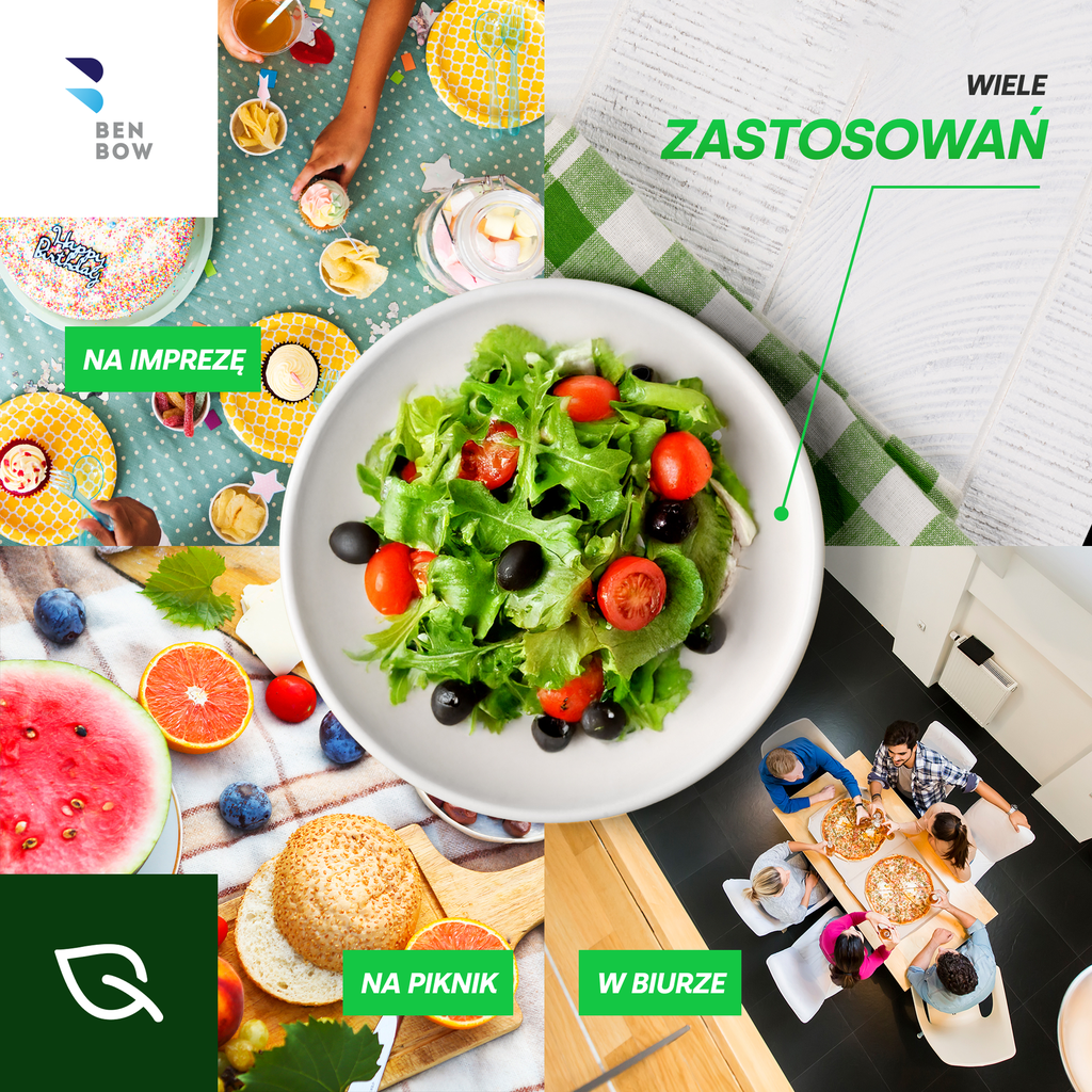 BenBow 002008 - Jednorazowa Miska 500ml z Trzciny cukrowej