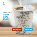 BenBow 002013 - Papierowy Jednorazowy Kubek z Nadrukiem 180 ml