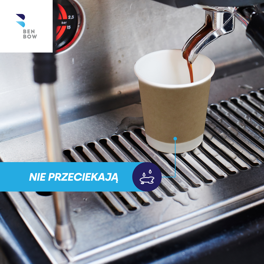 BenBow 002017 - Papierowy Jednorazowy Kubek Termiczny 250ml