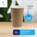 BenBow 002019 - Papierowy Jednorazowy Kubek z Nadrukiem 400 ml