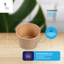 BenBow 002028 - Pojemnik Papierowy Jednorazowy 500 ml (FI 110 mm)