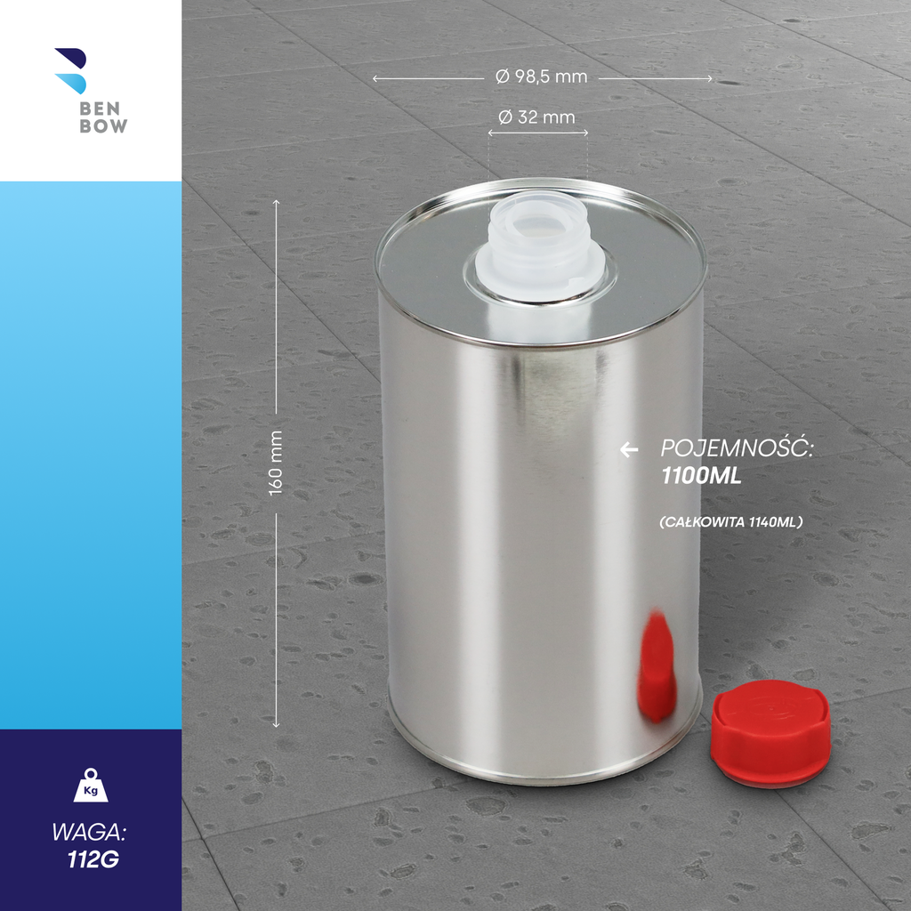 Puszka z zakrętką 1.1L