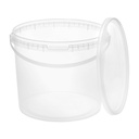 Benbow Wiaderko Transparentne 0,5L ( E05T ), z pokrywą na żywność