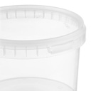 Benbow Wiaderko Transparentne 0,5L ( E05T ), z pokrywą na żywność