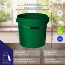 Benbow Wiaderko Zielone 30L ( E30GR ), z pokrywą na żywność