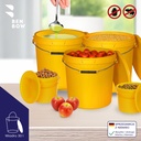 Benbow Wiaderko Żółte 30L ( E30GE ), z pokrywą na żywność