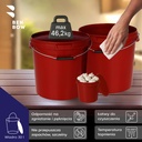 Benbow Wiaderko Czerwone 30L ( E30RO ), z pokrywą na żywność