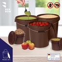 Benbow Wiaderko Brązowe 30L ( E30BR ), z pokrywą na żywność