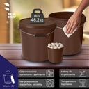 Benbow Wiaderko Brązowe 30L ( E30BR ), z pokrywą na żywność