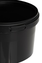 Benbow Wiaderko Czarne 0,5L ( E05S ), z pokrywą na żywność