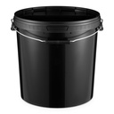 Benbow Wiaderko Czarne 20L ( E20S ), z pokrywą na żywność