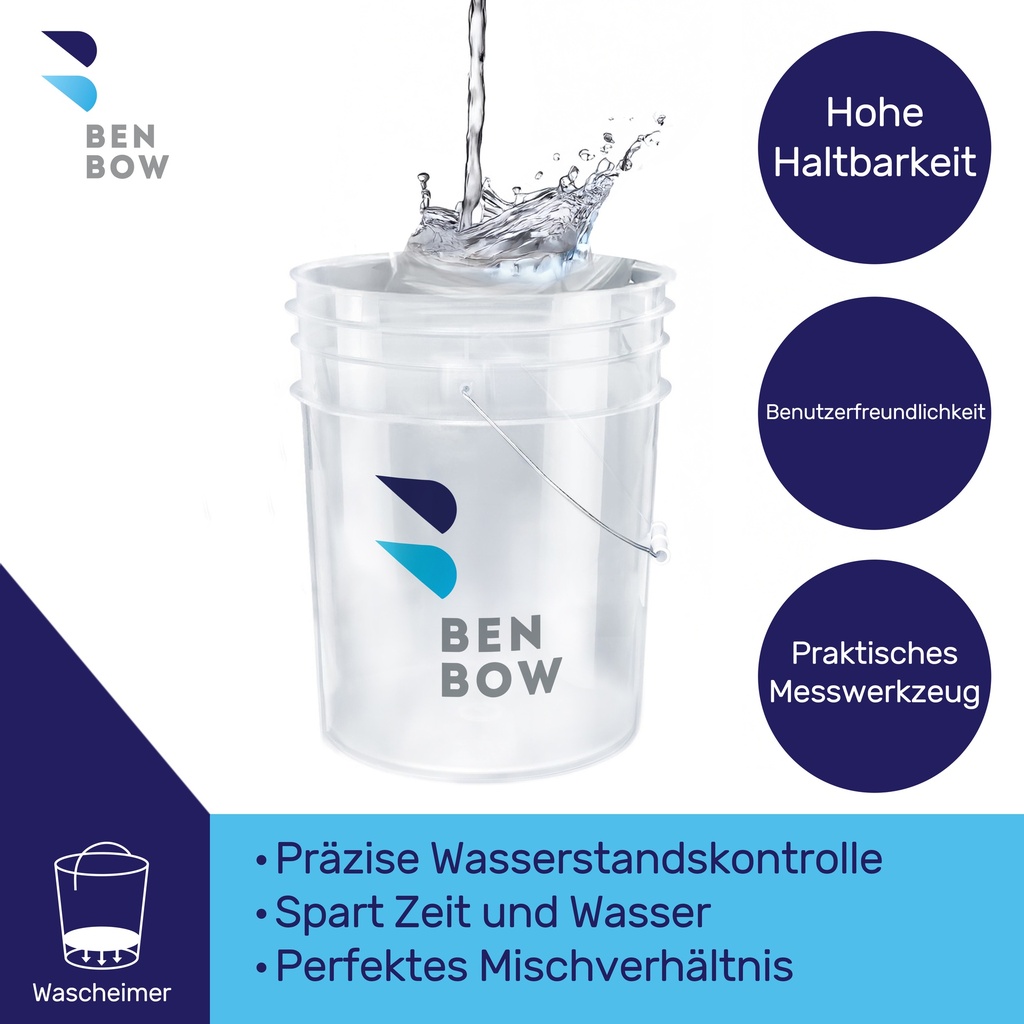 Benbow - Trans wiadro 20L z czarnym separatorem