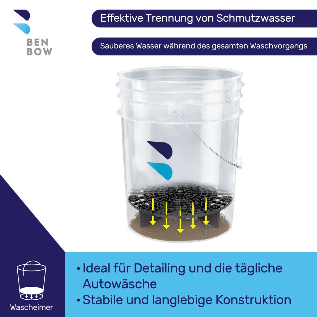 Benbow - Trans wiadro 20L z czarnym separatorem