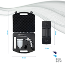 Benbow PK60 - Walizka, Pistolet lakierniczy, dysze 1.4mm i 1.8mm HVLP + manometr