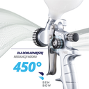 Benbow PK60 - Walizka, Pistolet lakierniczy, dysze 1.4mm i 1.8mm HVLP + manometr