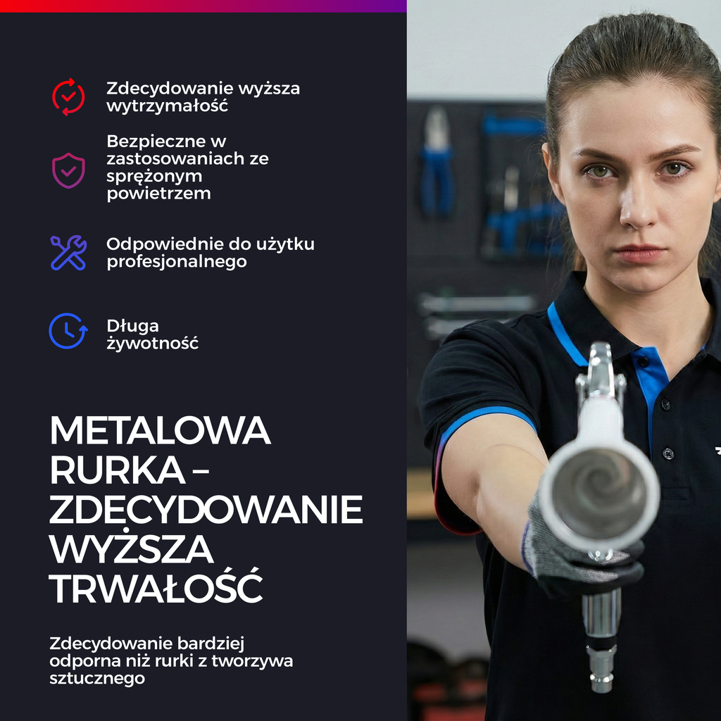 Benbow 000008 Classic - Pistolet na sprężone powietrze, efektywne czyszczenie wnętrza.