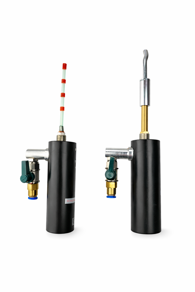 BenBow 006 Classic – Adapter pneumatyczny do odkurzania z metalową dyszą gwintowaną i taśmą uszczelniającą PTFE (teflonową), plastikowy wężyk + akcesoria