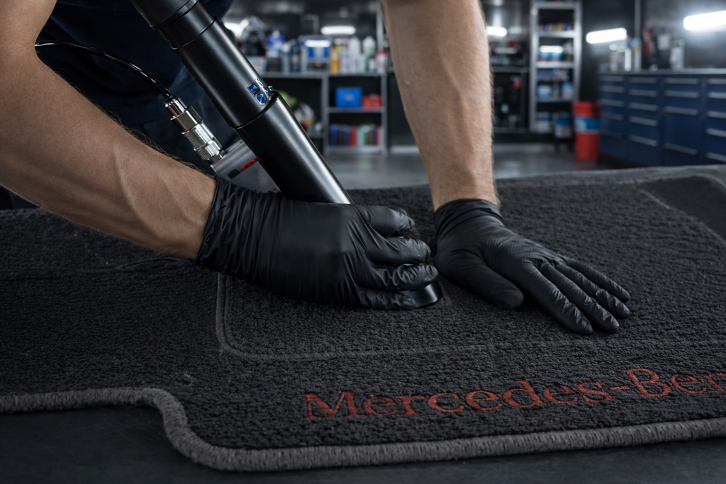 BenBow 006 Classic – Adapter pneumatyczny do odkurzania z metalową dyszą gwintowaną i taśmą uszczelniającą PTFE (teflonową), plastikowy wężyk + akcesoria