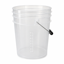 BenBow Transparentne wiadro detailingowe 20L z logiem i miarka + czarny separator