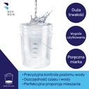 BenBow Transparentne wiadro detailingowe 20L (bez logo)+ czarny separator