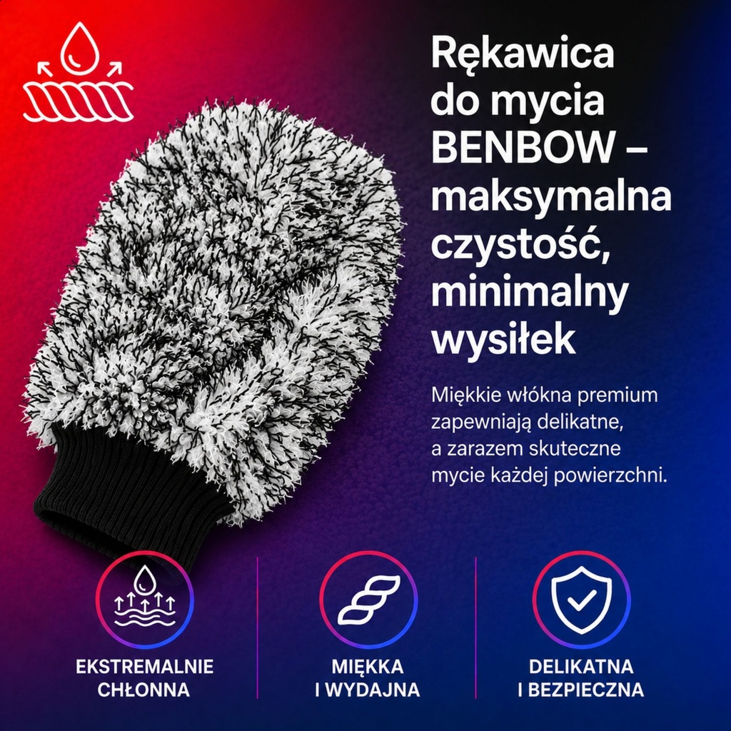 BenBow 028 Rękawica do mycia i detailingu