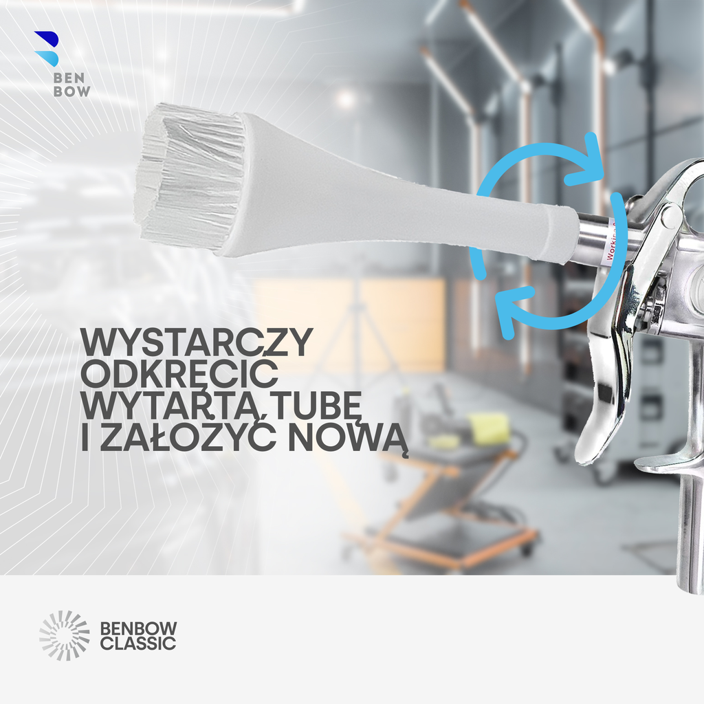 Benbow 000015 Classic - Dysza plastikowa ze szczotką, do pielęgnacji.