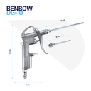 Benbow 000041 Classic - DG10 Pistolet pneumatyczny do przedmuchiwania 2 dysze.