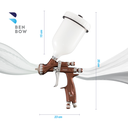 Benbow 000070 PK80 - Pistolet lakierniczy MP 1.3mm, walizka.