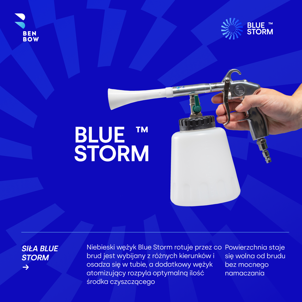 Benbow 000100 Blue Storm - Pistolet do czyszczenia, bezdotykowe usuwanie brudu.