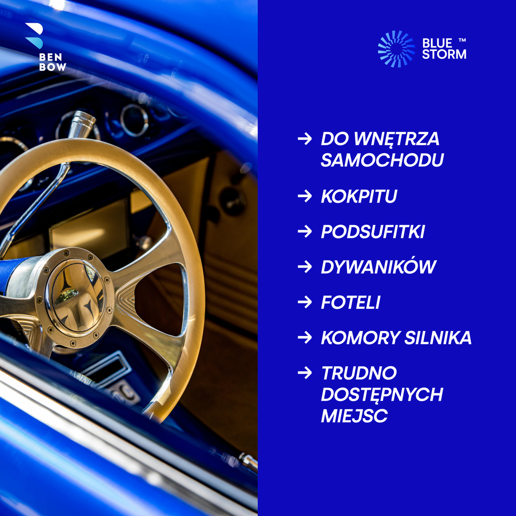 Benbow 000101 Blue Storm - Pistolet do sprężonego powietrza, skuteczne bezdotykowe czyszczenie.