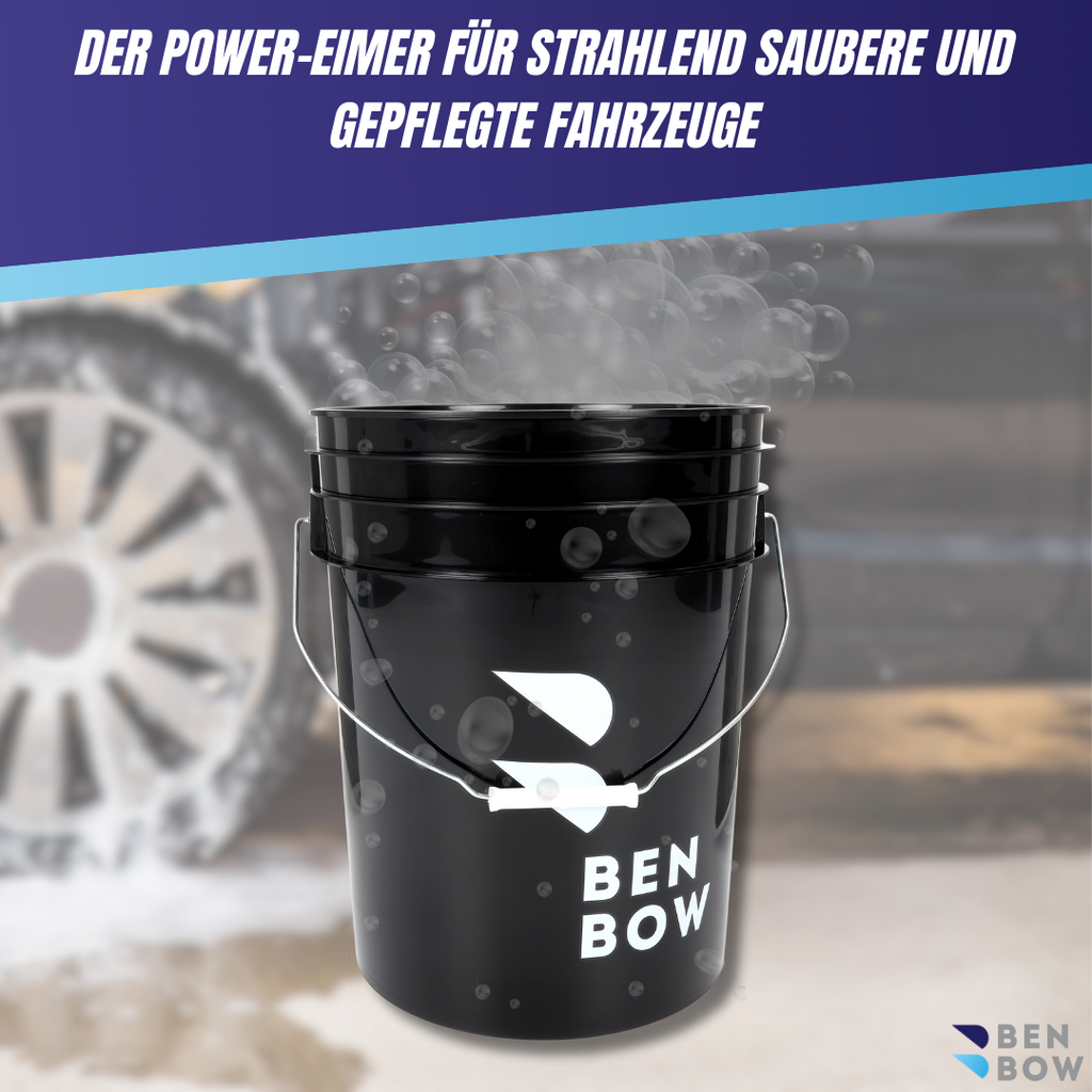 Benbow - Czarne wiadro 20L z czarnym separatorem - Paleta - 152
