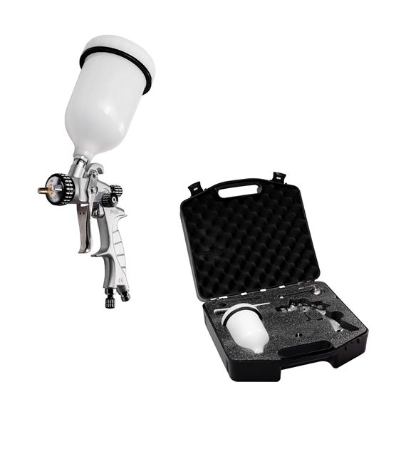 Benbow PK60 - Pistolet lakierniczy, dysze 1.4mm i 1.8mm HVLP + Walizka