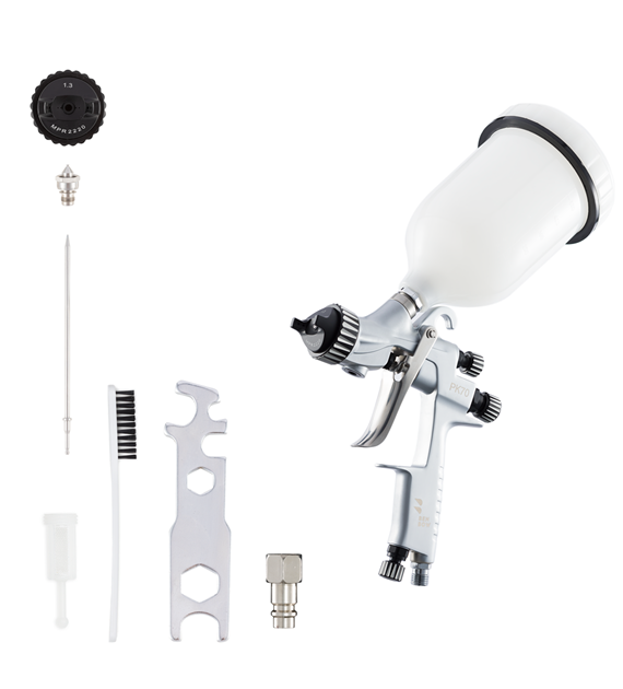 Benbow 000065 PK70 - Pistolet lakierniczy MP, dysza 1.3mm, precyzyjne malowanie.