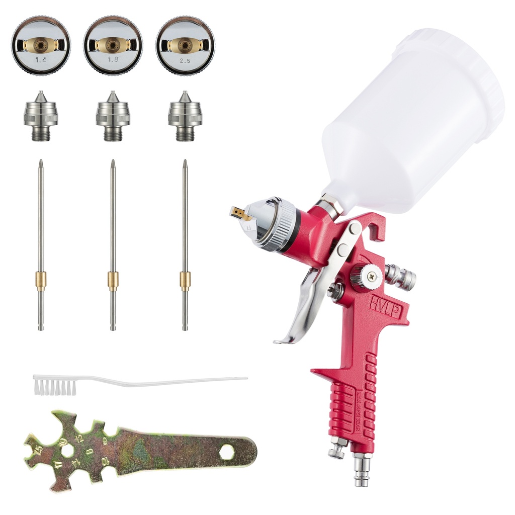 Benbow 000094 Classic - Pistolet lakierniczy HVLP, dysze 1.4mm + 1.8mm + 2.5mm
