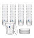 BenbowBox Kubki z podziałką 1370 ml x100 + 12 pokrywek